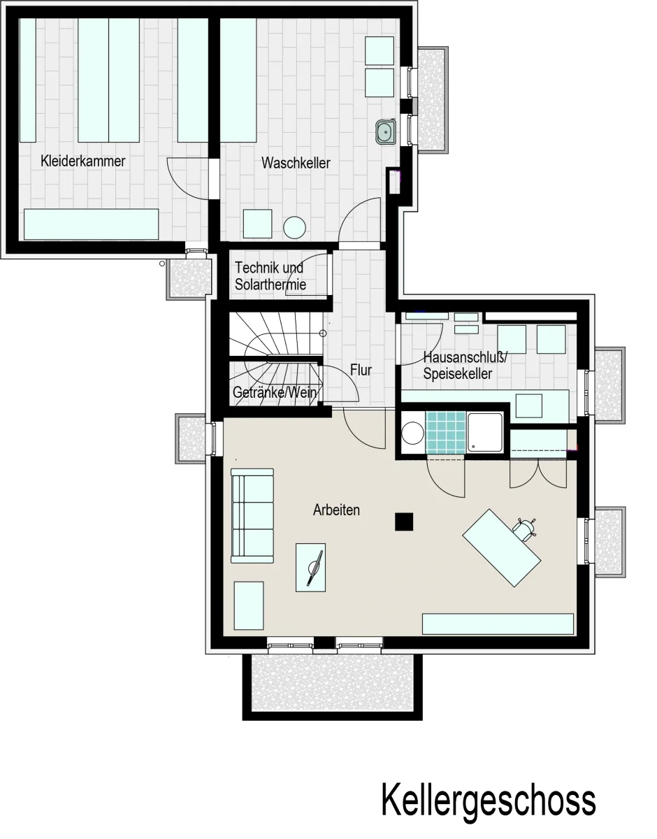 WBS5 – Grundriss Kellergeschoss